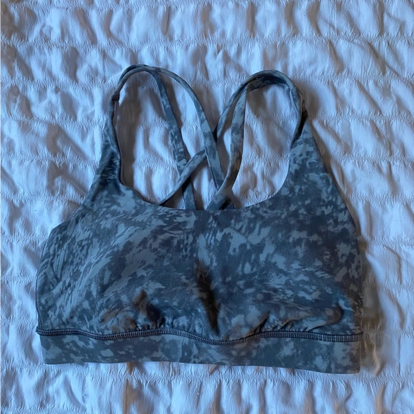 Lululemon grey tie die sports bra size 4 - Picture 1 of 3